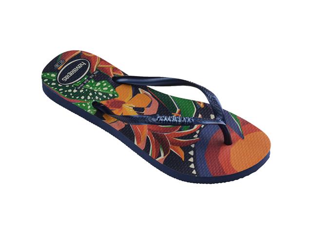 Chinelo Havaianas Slim Tropical Marinho/Marinho Tam 33-34 - 1