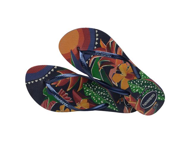 Chinelo Havaianas Slim Tropical Marinho/Marinho Tam 35-36 - 3