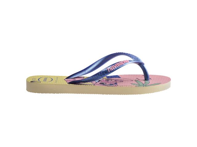 Chinelo Havaianas Kids Slim Disney Fc Buttercream Tam 27-28 - 2