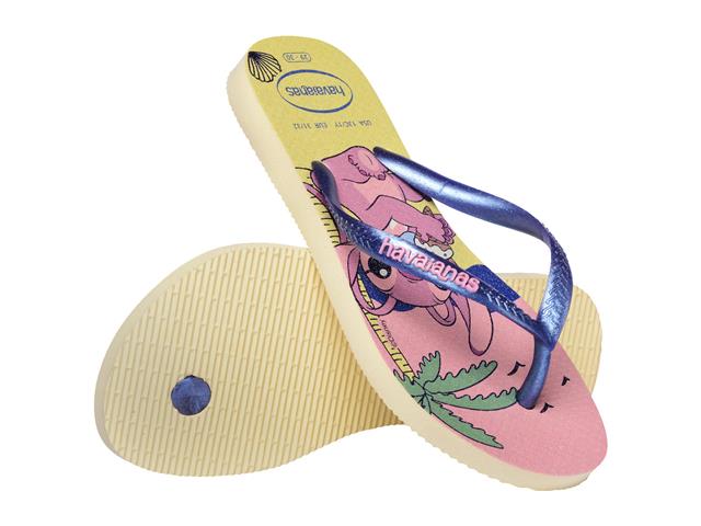 Chinelo Havaianas Kids Slim Disney Fc Buttercream Tam 31-32 - 3