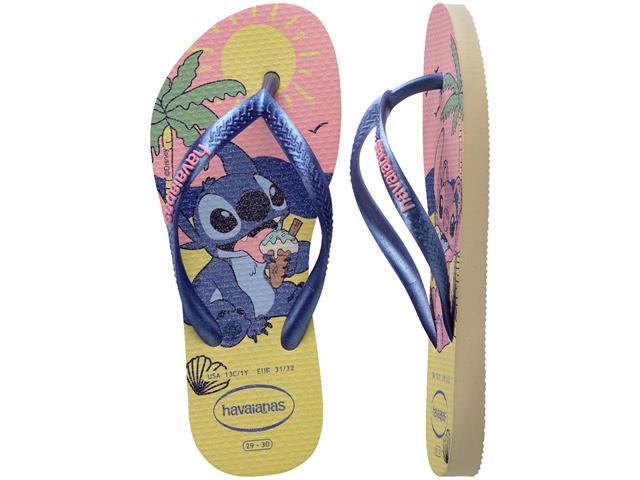 Chinelo Havaianas Kids Slim Disney Fc Buttercream Tam 31-32 - 4