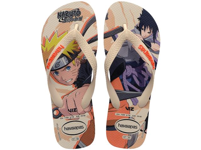Chinelo Havaianas Top Naruto Areia/Areia Tam 4...