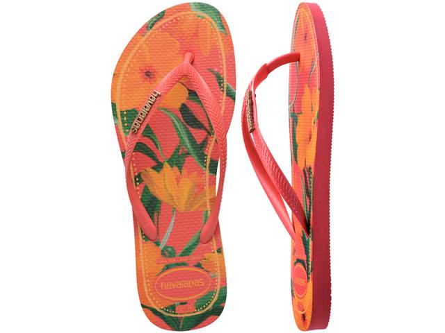 Chinelo Havaianas Slim Tropical Coral Tropical Tam 37-38 - 4