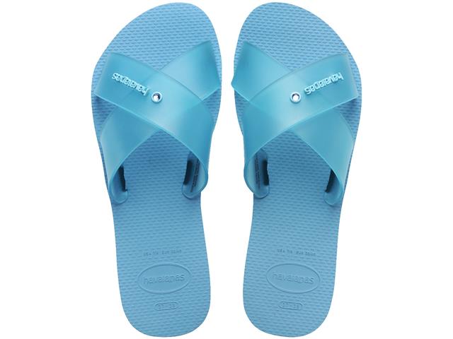 Chinelo Havaianas Aqua Jelly Fc Azul Lavanda