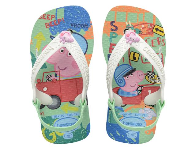 Chinelo Havaianas N.Baby Peppa Pig Branco/Branco