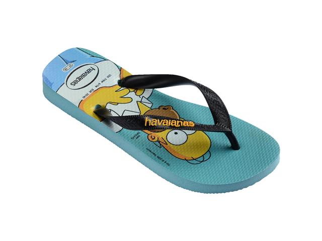 Chinelo Havaianas Simpsons Azul Tradi/Preto - 1