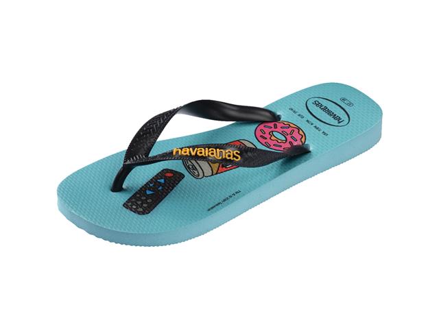Chinelo Havaianas Simpsons Azul Tradi/Preto - 5