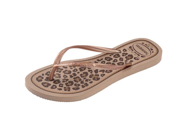 Chinelo Havaianas Slim Animals Rose Gold/Rose Gold - 5