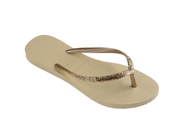 Chinelo Havaianas Slim Glitter Ii Areia - 1