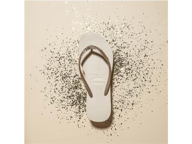 Chinelo Havaianas Slim Glitter Ii Areia - 5