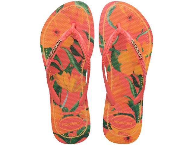 Chinelo Havaianas Slim Tropical Coral Tropical