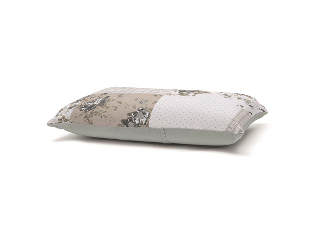 Jogo Cama Solteiro Basic Rolinho Est.Scarlet Cinza 2pc - 1