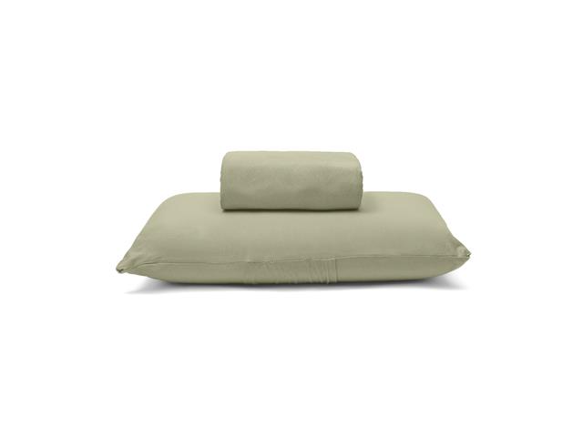 Jogo Cama Quen Basic Rolinho Liso 278 Verde Mu...