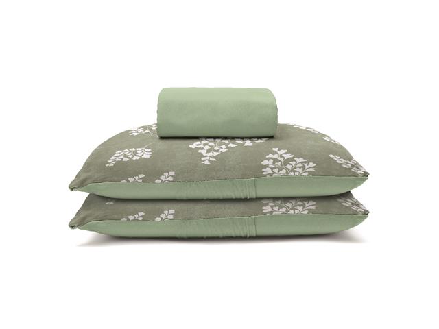 Jogo Cama Solteiro Basic Rolinho Est.Avencas O...