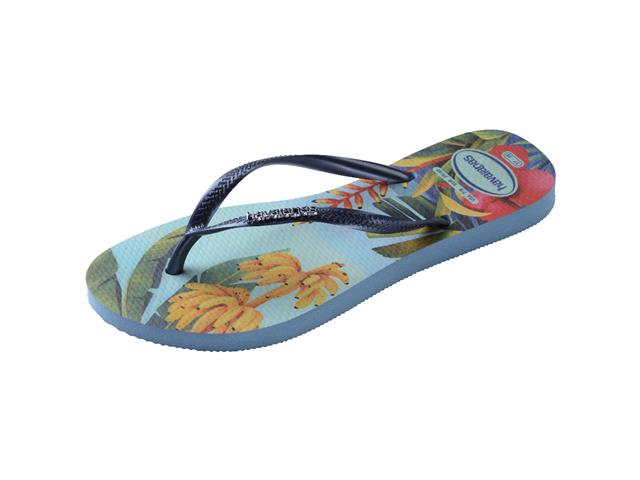 Chinelo Havaianas Slim Tropical Azul/Azul Tam 33-34 - 5