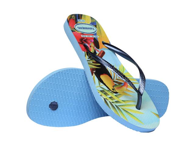 Chinelo Havaianas Slim Tropical Azul/Azul Tam 35-36 - 3