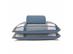 Jogo Cama King Basic Rolinho Est.Oliver Azul 3pc - 3