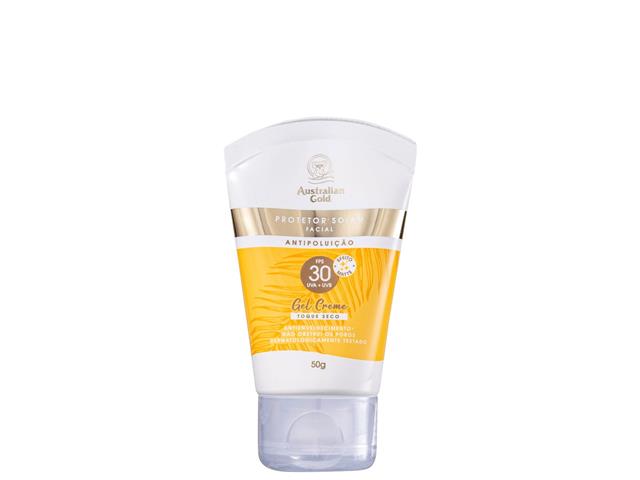 Protetor Solar Facial Gel Creme Australian Gol...