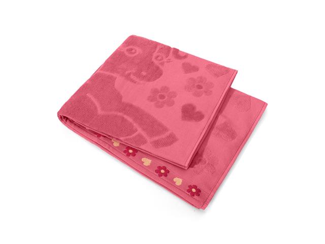 Toalha Infantil Buettner Unicórnio Rosa Chiclete 70x120 cm 1 Peça - 1