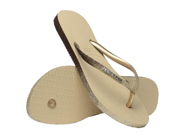 Chinelo Havaianas Slim Sparkle Me Areia Tam 33-34 - 4