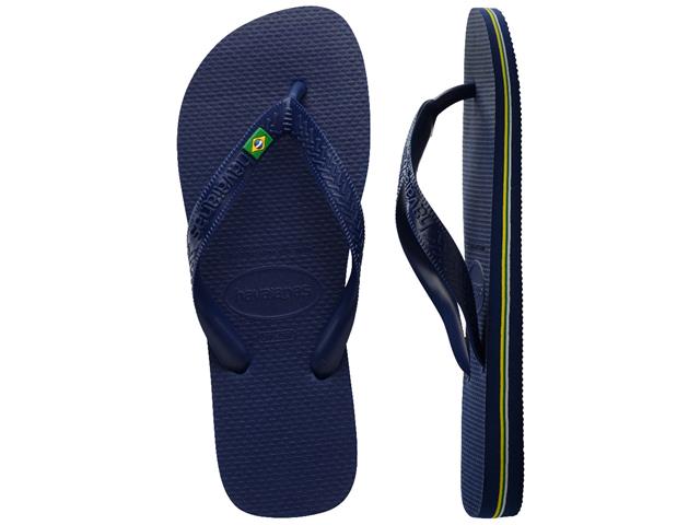 Chinelo Havaianas Brasil Marinho Tam 39-40 - 4