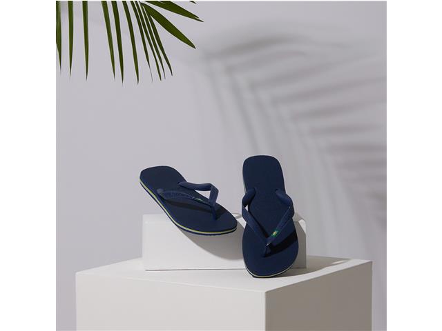 Chinelo Havaianas Brasil Marinho Tam 41-42 - 6