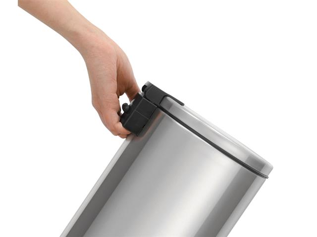 Lixeira com Pedal Tramontina Loop em Aço Inox com Balde Interno 3 L - 3