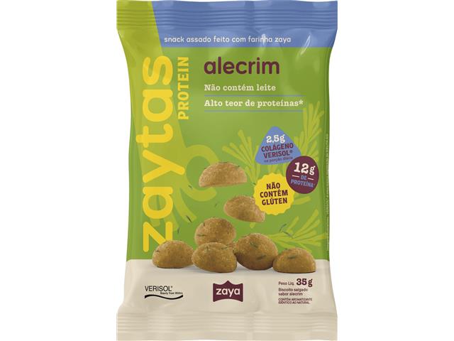 Snack Proteico Alecrim 12g Proteína Zaytas Pro...