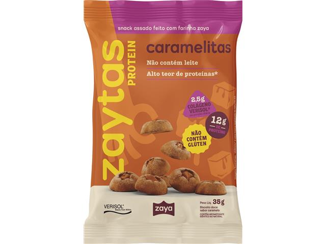 Snack Proteico Caramelitas 12g Proteína Zaytas...