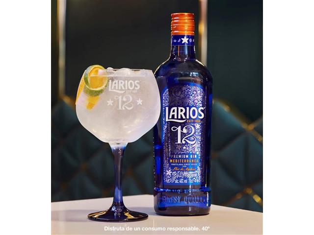 Larios Gin 12 Premium Mediterrâneo 700ml - 3