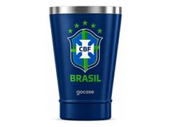 Copo Térmico Gocase Copa Mundo Brasil CBF Inox Azul 470ml