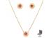 Conjunto Morana com zircônias dourado 40cm + 5cm - 0