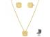 Conjunto trabalhado Morana veneziana dourado 40cm + 5cm - 0