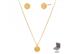 Conjunto Morana veneziana dourado 40cm + 5cm - 0
