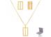 Conjunto vazado Morana veneziana dourado 40cm + 5cm - 0
