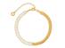 Pulseira snake Morana zircônias baguete dourado - 0