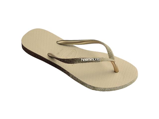 Chinelo Havaianas Slim Sparkle Me Areia Tam 41-42 - 1