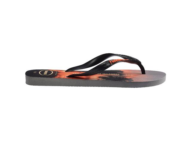 Chinelo Havaianas Top Surfer I Cinza Aco/Preto/Laranja Sunset Tam 37-3 - 2