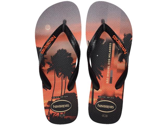 Chinelo Havaianas Top Surfer I Cinza Aco/Preto...