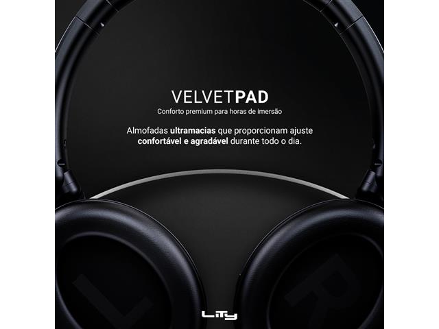 HEADPHONE LITY 5.4 ANC/ENC 65H CONEXÃO DUPLA (H13 PRO PRETO) - 5