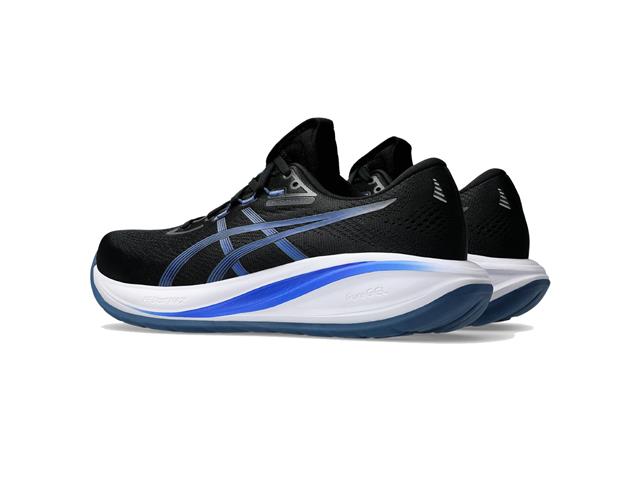Tenis Asics Gel Cumulus 28  006 Black Neon Blue Masc Tam 43 - 1