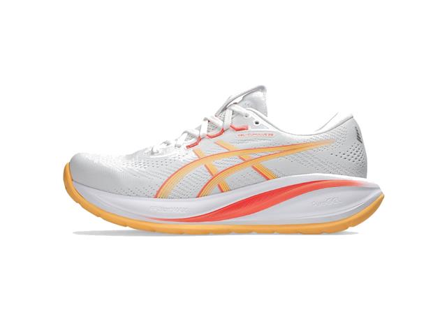 Tenis Asics Gel Cumulus 28  103 White Orange Glow Fem Tam 34 - 4