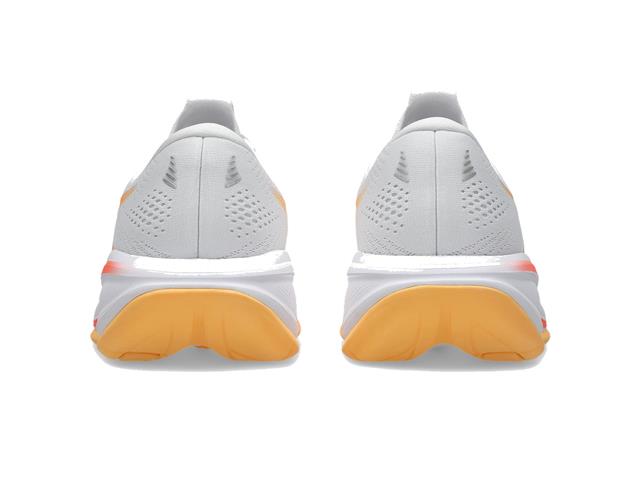 Tenis Asics Gel Cumulus 28  103 White Orange Glow Fem Tam 34 - 5