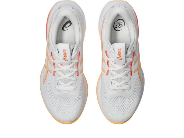 Tenis Asics Gel Cumulus 28  103 White Orange Glow Fem Tam 34 - 6