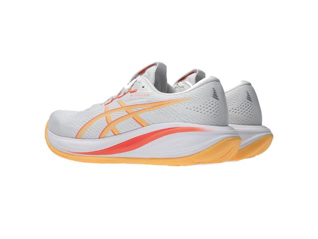 Tenis Asics Gel Cumulus 28  103 White Orange Glow Fem Tam 36 - 1