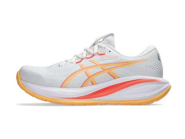 Tenis Asics Gel Cumulus 28  103 White Orange Glow Fem Tam 40 - 3