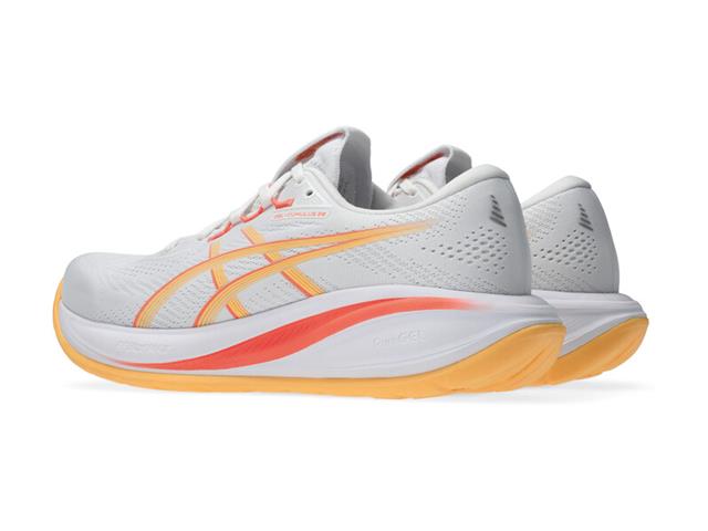 Tenis Asics Gel Cumulus 28  103 White Orange Glow Fem Tam 40 - 1