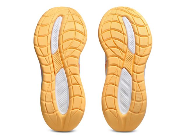 Tenis Asics Gel Cumulus 28  103 White Orange Glow Fem Tam 40 - 6