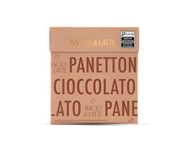 Panettone Bacio di Latte Massa com gotas e recheio de chocolate 700G