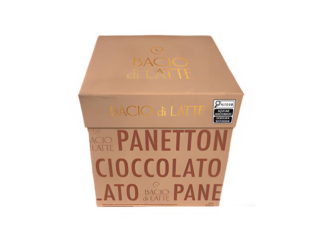 Panettone Bacio di Latte Massa com gotas e recheio de chocolate 700G - 1